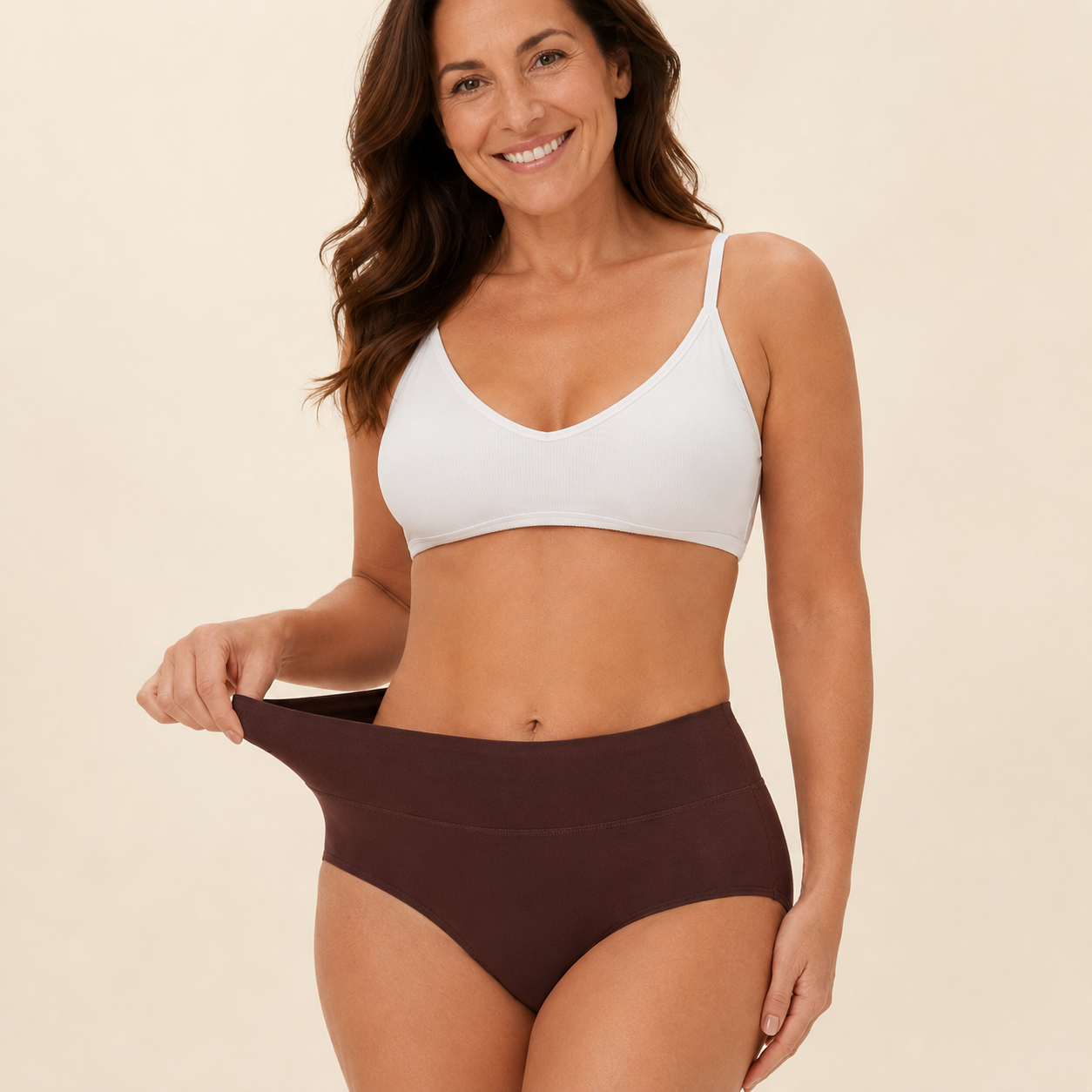 Culotte anti-fuites taille haute ultra-absorbante