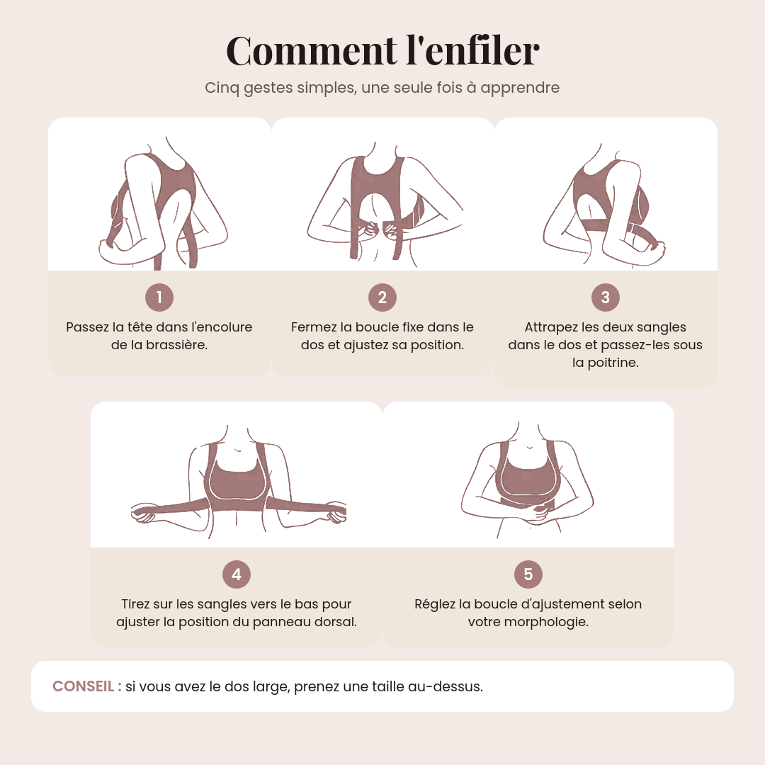 Brassière Correcteur de Posture — Maintien Dorsal Sans Armature