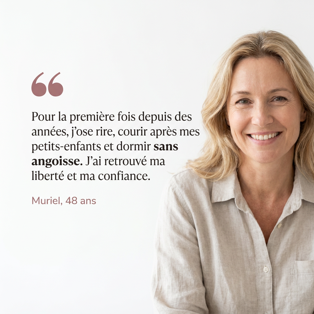 Sous-vêtement anti-fuites taille haute, coupe féminine et discrète