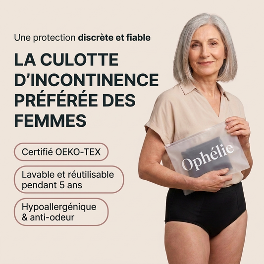 Culotte anti-fuites taille haute ultra-absorbante