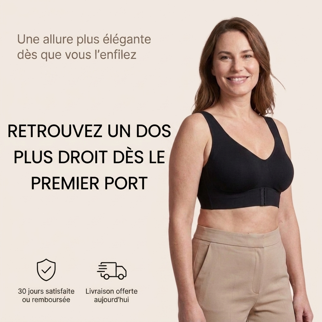 Brassière Correcteur de Posture — Maintien Dorsal Sans Armature
