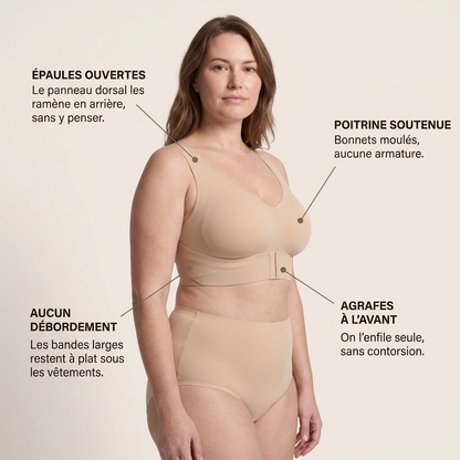 Brassière Correcteur de Posture — Maintien Dorsal Sans Armature